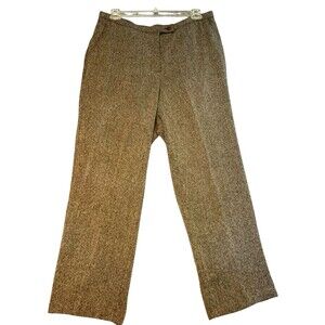 Investment II Brown Tweed Dress Pants Womens 18W Boardroom Business Travel